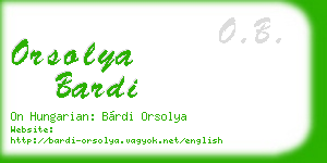 orsolya bardi business card